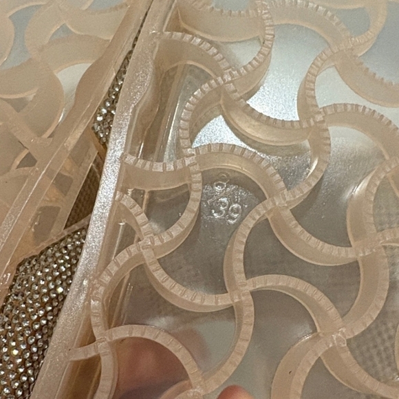 Lauren Lorraine size M(8/9) Glittering Silver Nude (NIB) - Picture 7 of 8